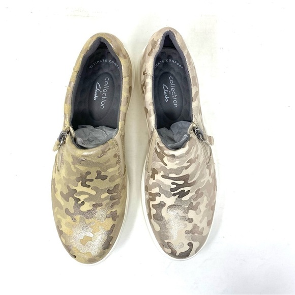 Clarks Layton Step Sneaker Ivory FLAW - Picture 2 of 8